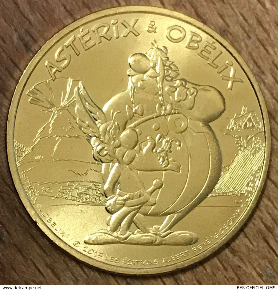 75006 PARIS ASTERIX & OBELIX MDP MÉDAILLE SOUVENIR MONNAIE DE PARIS JETON TOURISTIQUE MEDALS COINS TOKENS - 2017