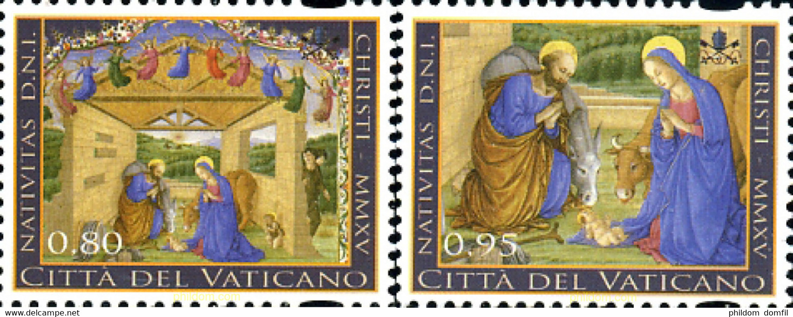 352196 MNH VATICANO 2015 NAVIDAD - Usati