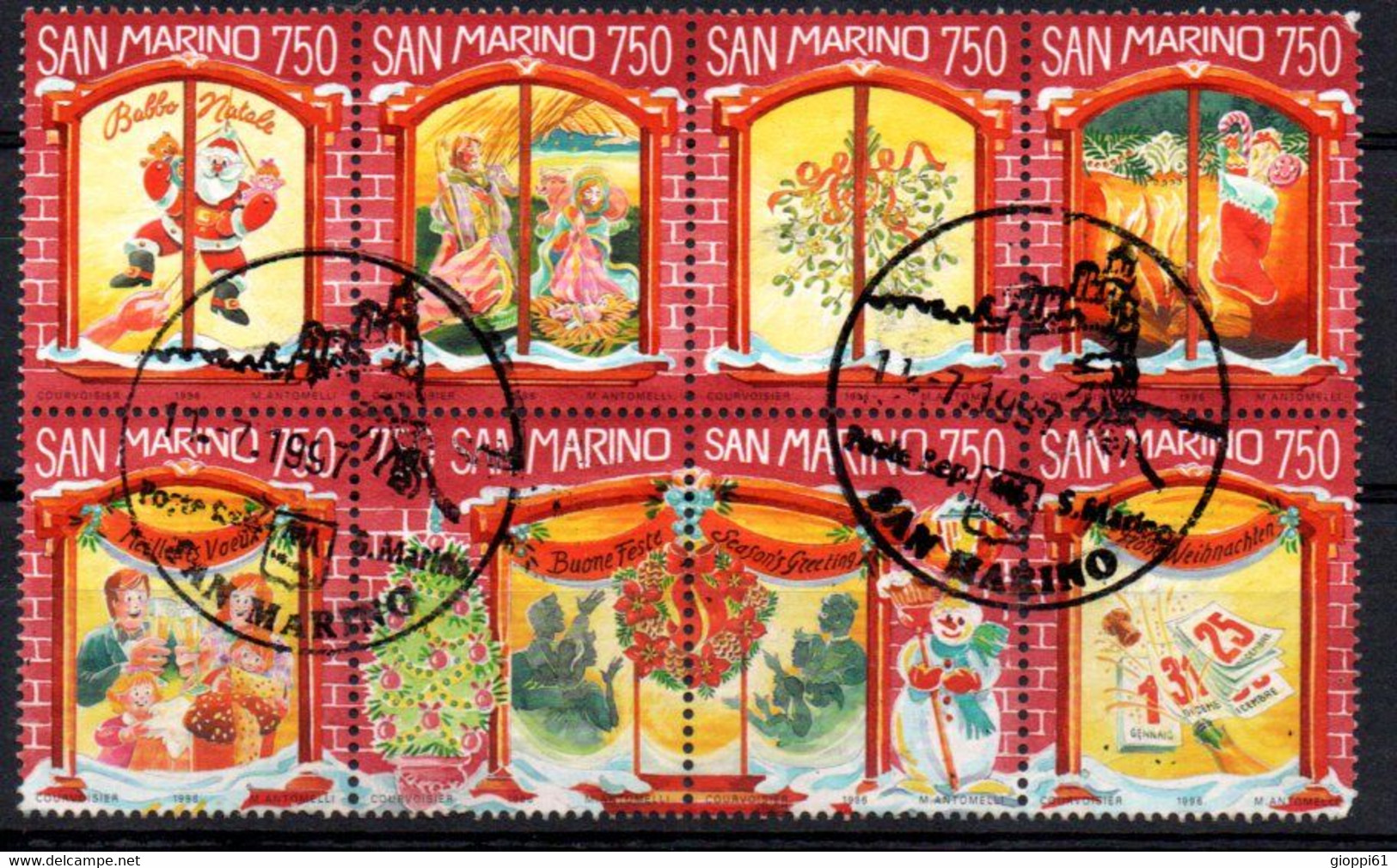 1996 San Marino - Natale - Gebraucht