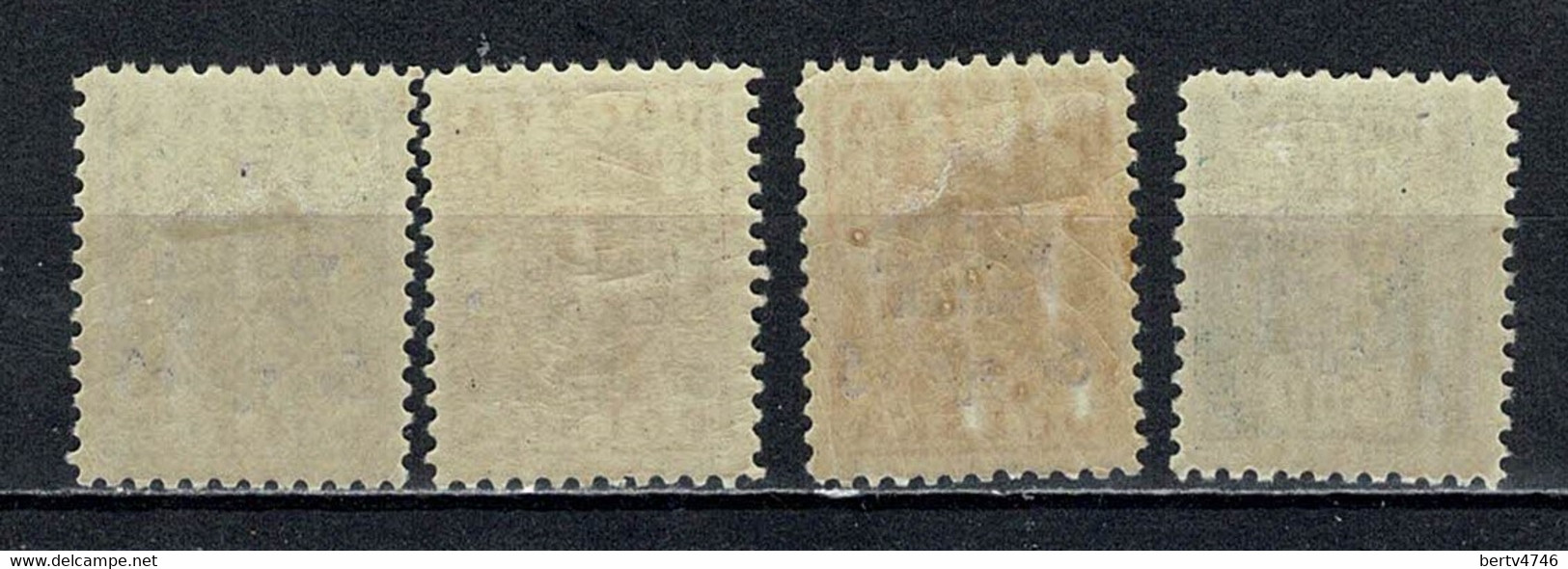 Polska 1919 Yv. 201/03*, 205*  Mi 118/20*, 122*,  MH - Unused Stamps