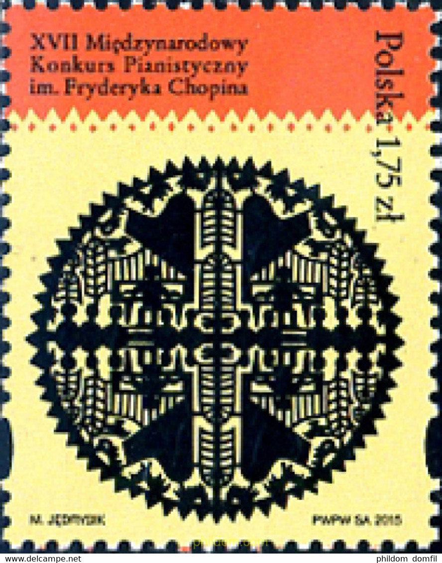 353567 MNH POLONIA 2015 CONCURSO DE PIANO - Ohne Zuordnung