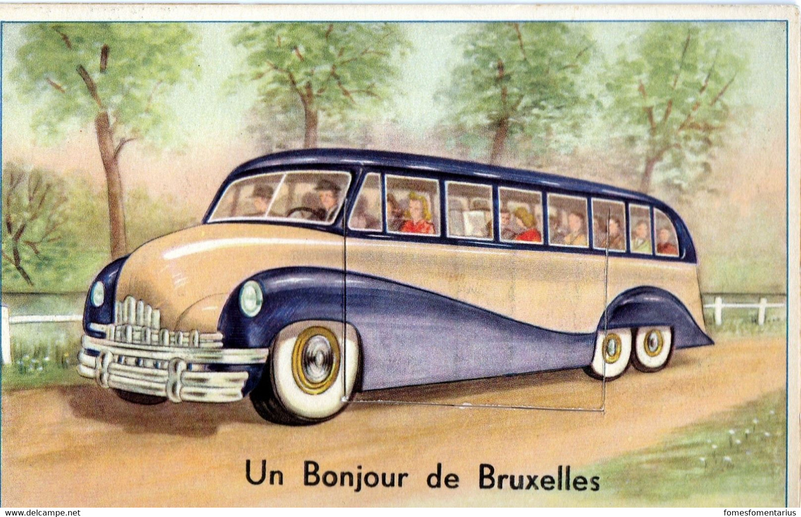 Carte à Système Neuve, Belge (Bruxelles)  Voyage En Car Excellent état - Bus & Autocars