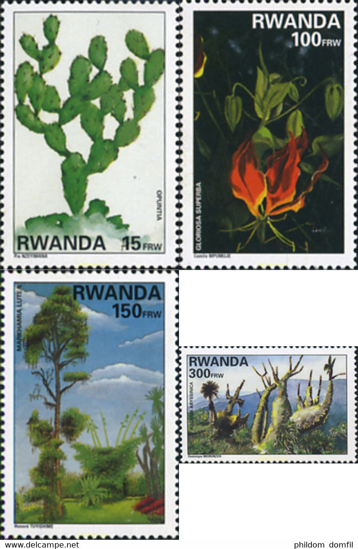 355504 MNH RUANDA 1997 PLANTAS Y ARBOLES - 1990-…