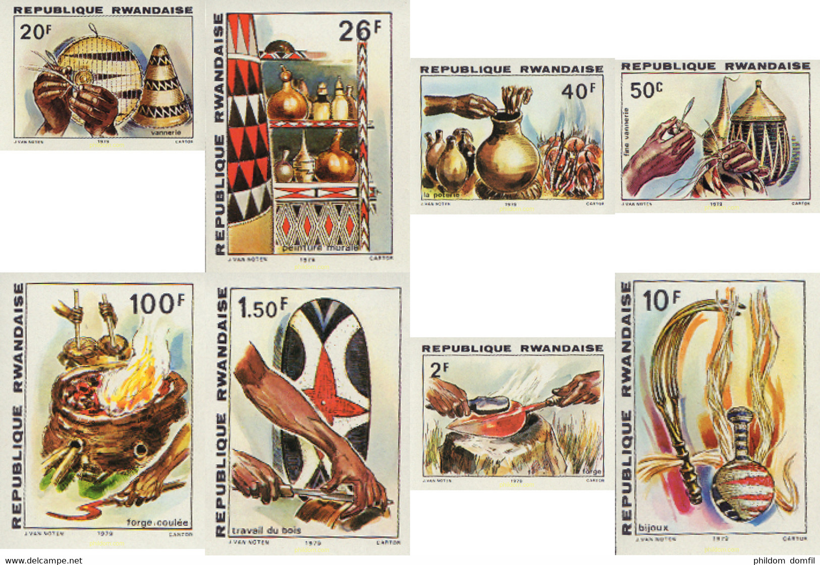 566748 MNH RUANDA 1979 ARTESANIA - 1970-1979