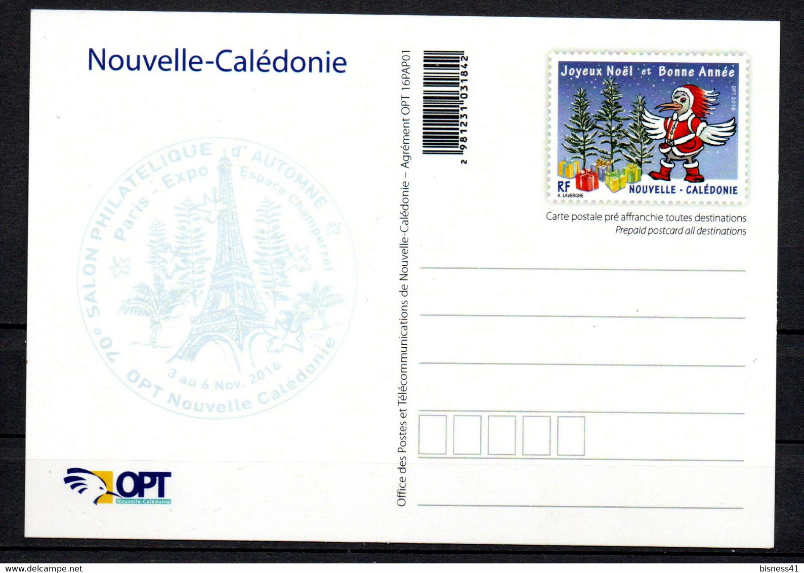 Nouvelle Calédonie Carte Pret à Poster 2016 Neuf XX MNH - Prêt-à-poster