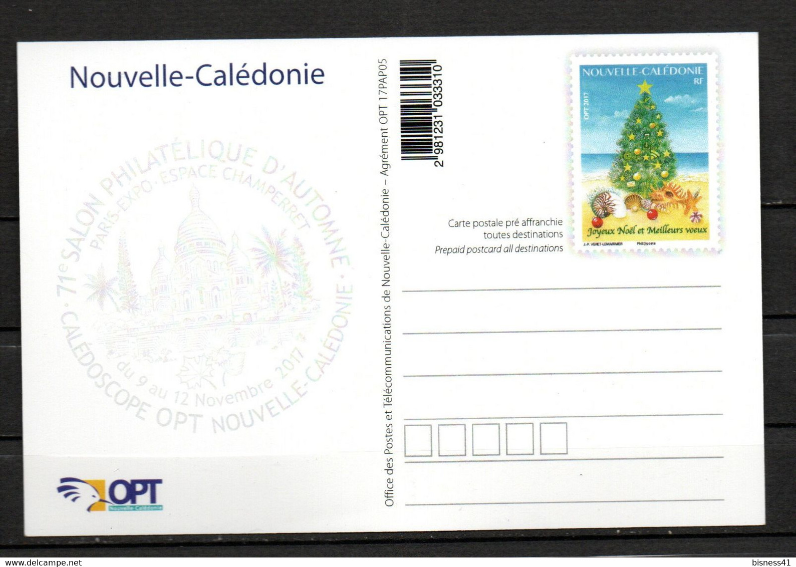 Nouvelle Calédonie Carte Pret à Poster 2017 Neuf XX MNH - Prêt-à-poster