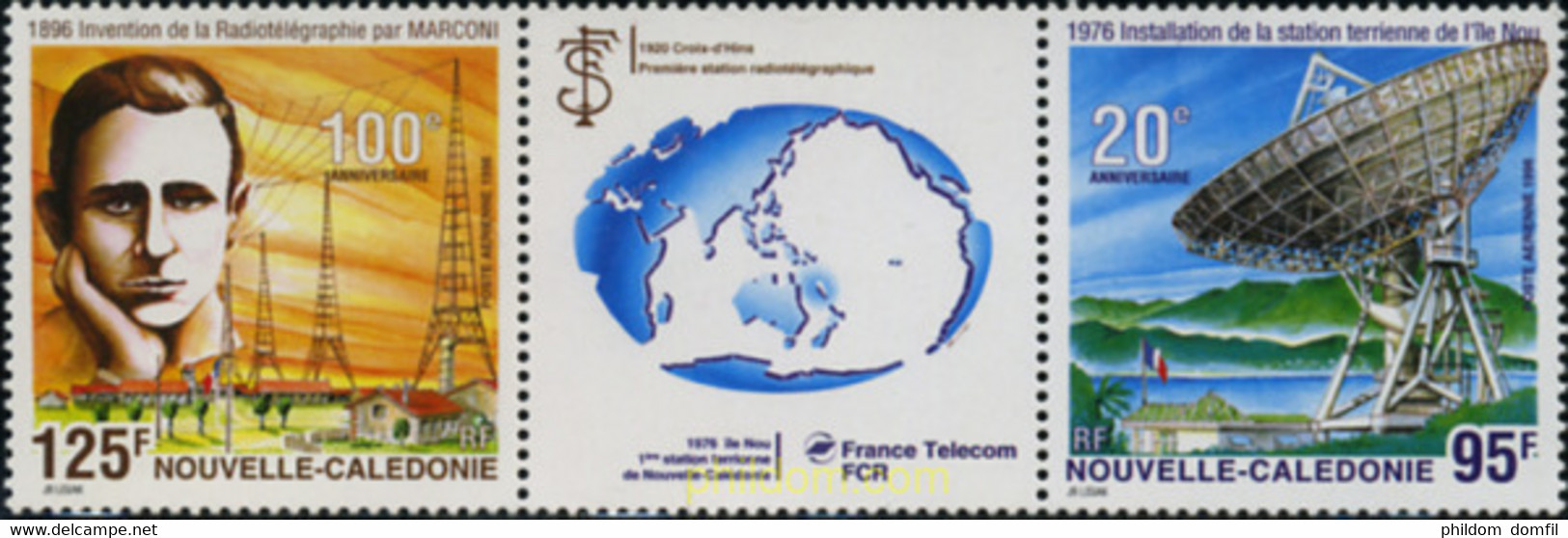 356976 MNH NUEVA CALEDONIA 1996 CENTENARIO DE LA RADIO - Used Stamps