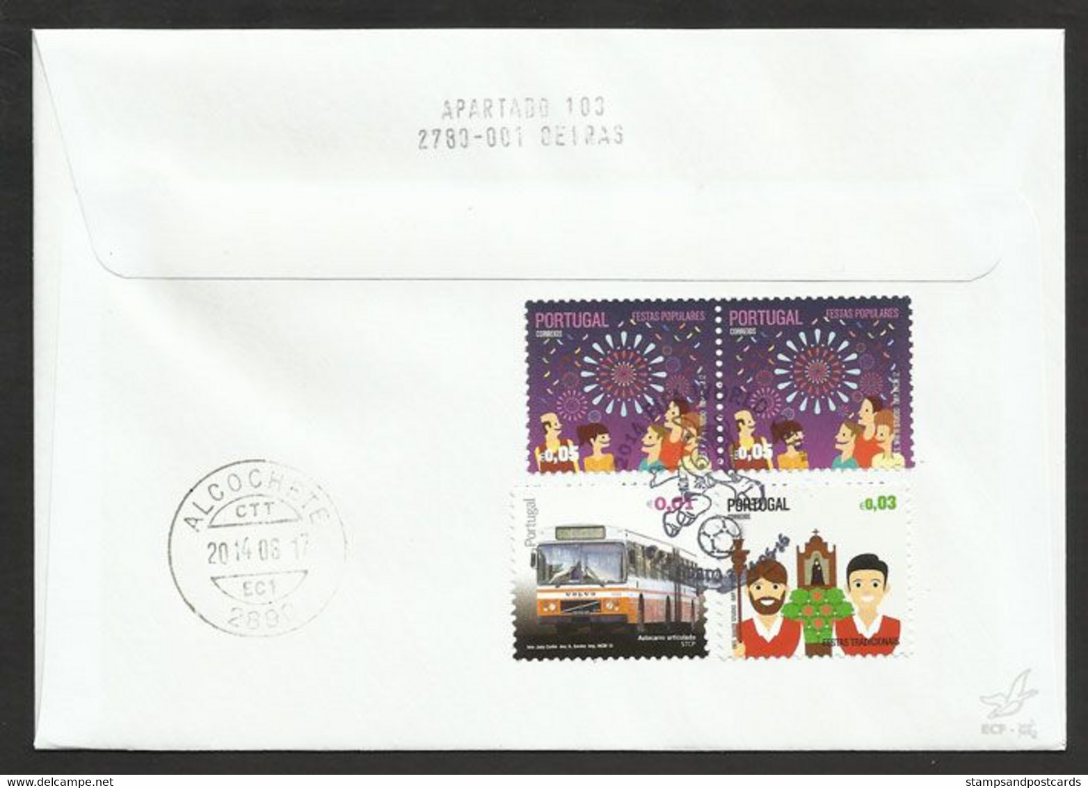 Portugal Mondial Football Brèsil Brasil Drapeau 2014 FDC Porto Recommandée Soccer FIFA World Cup Brazil Flag R FDC - 2014 – Brasilien