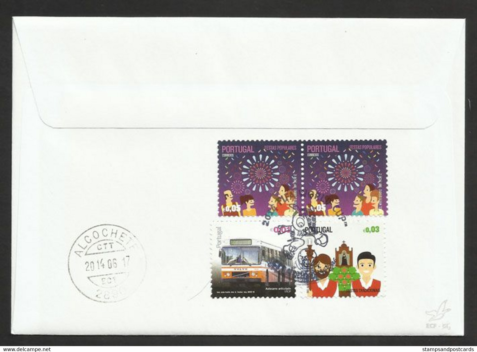 Portugal Mondial Football Brèsil Brasil Drapeau 2014 FDC Azores Recommandée Soccer FIFA World Cup Brazil R FDC Açores - 2014 – Brésil