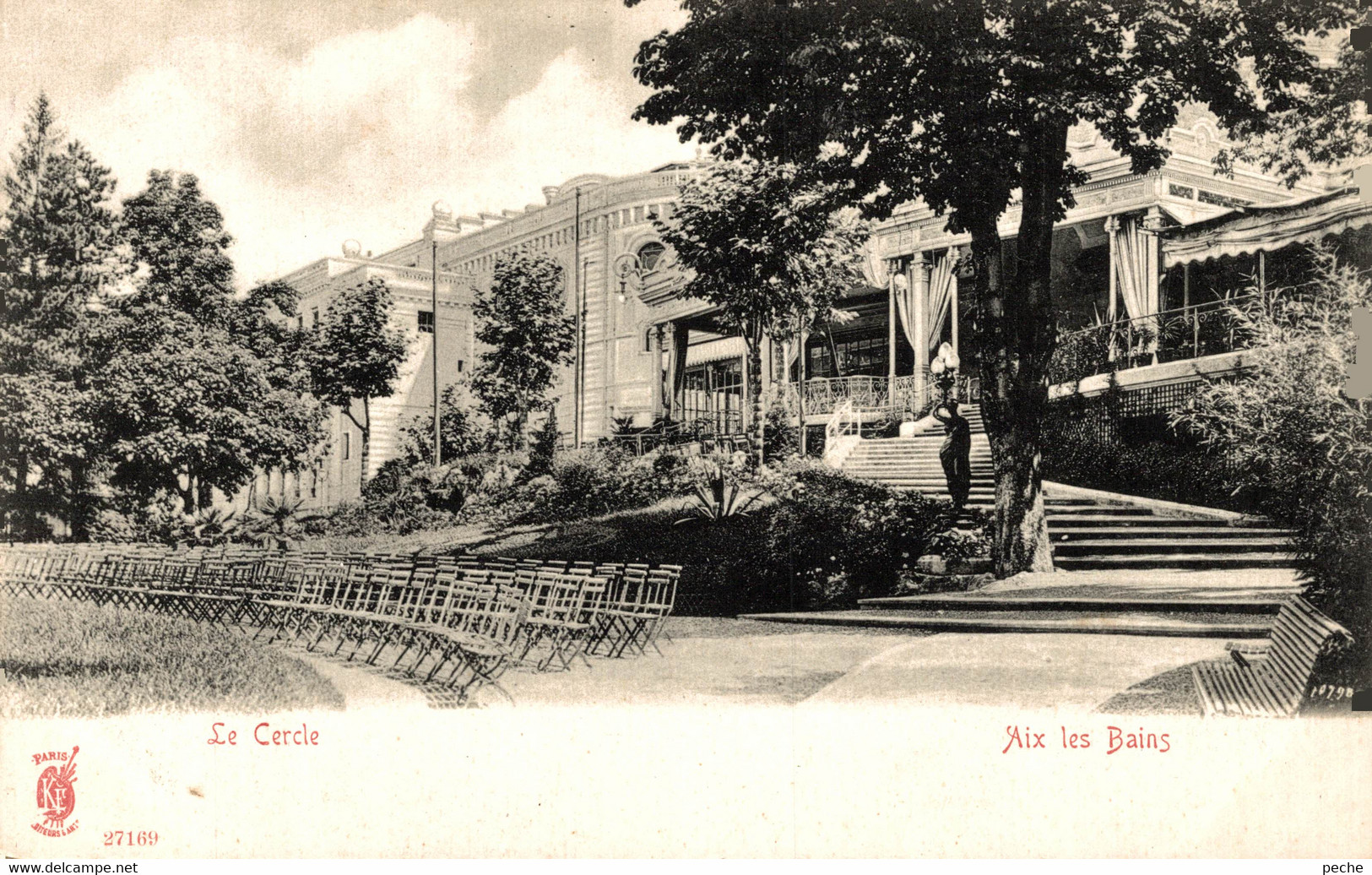 N°100121 -cpa Aix Les Bains -le Cercle- - Casino