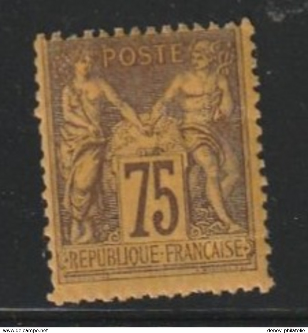 France N° 99 Avec Charnière * Fraicheur Postale Des Dents Irrégulières - 1898-1900 Sage (Tipo III)