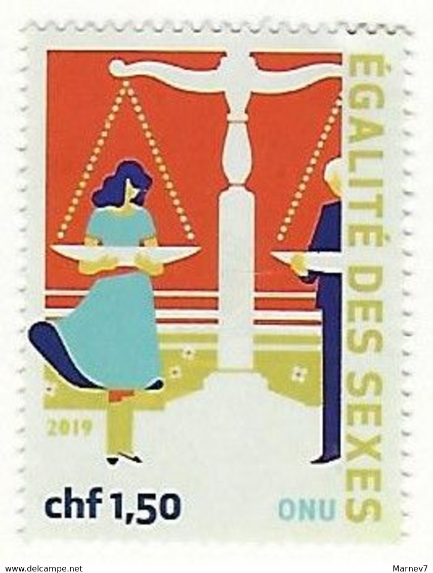 Nations Unies - ONU - 2019 - Office De GENEVE - Yvert 1047** - Egalité Des Sexes - - Unused Stamps