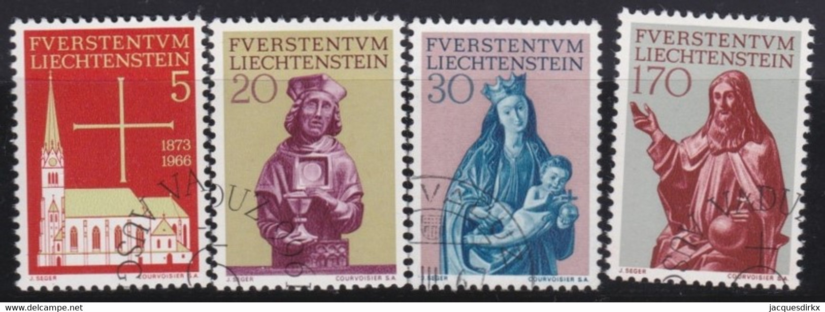 Liechtenstein   .   Y&T   .   418/421     .     O    .    Gestempelt .   /   .    Oblitërë - Gebruikt