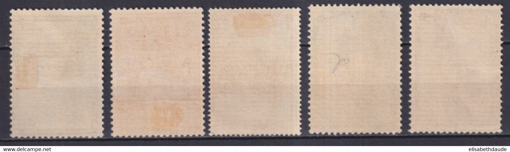 BELGIQUE - 1929 - SERIE COMPLETE YVERT N°293/298 * MLH - COTE = 45 EUR. - Unused Stamps