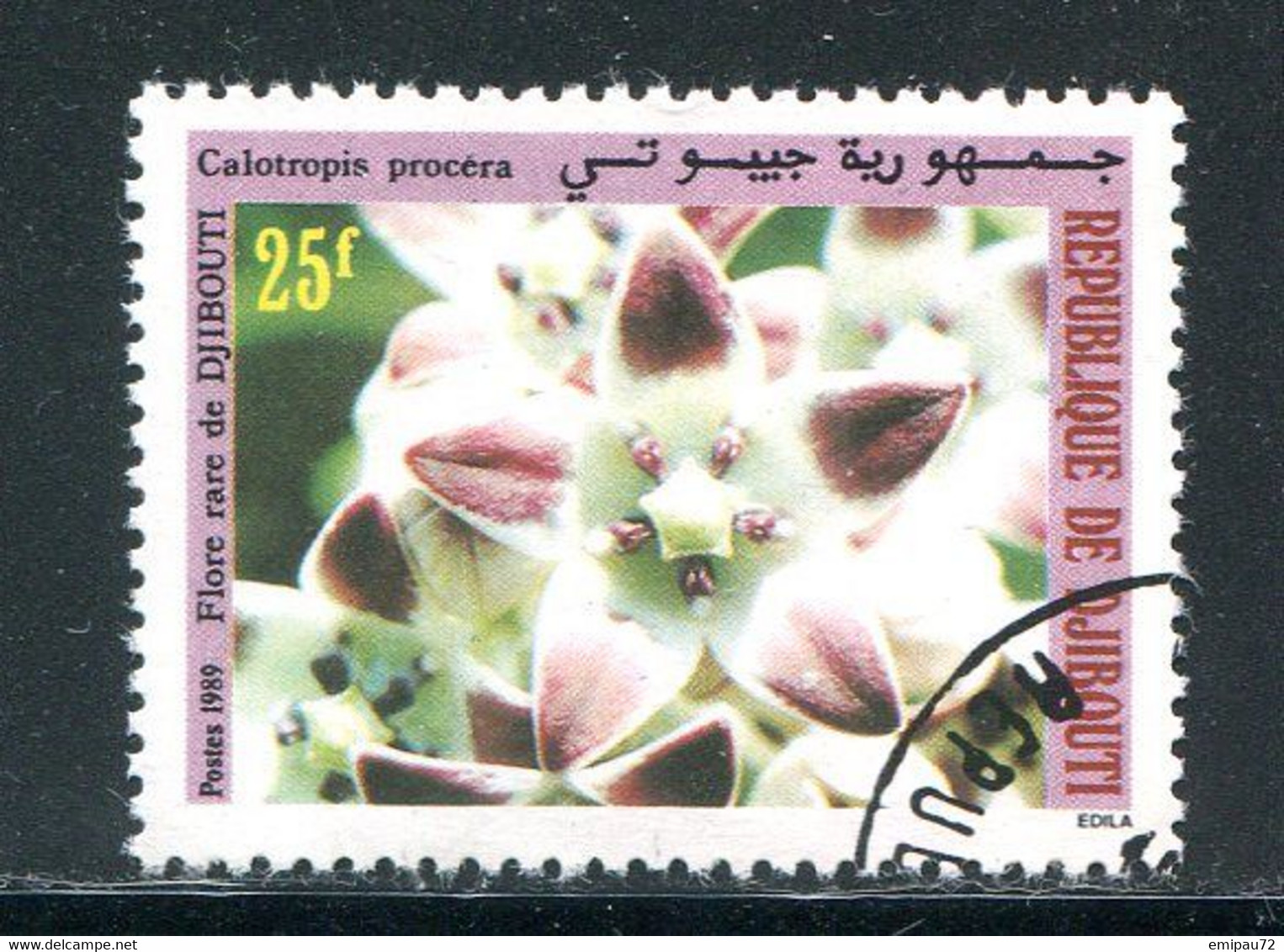 DJIBOUTI- Y&T N°655- Oblitéré (fleurs) - Djibouti (1977-...)