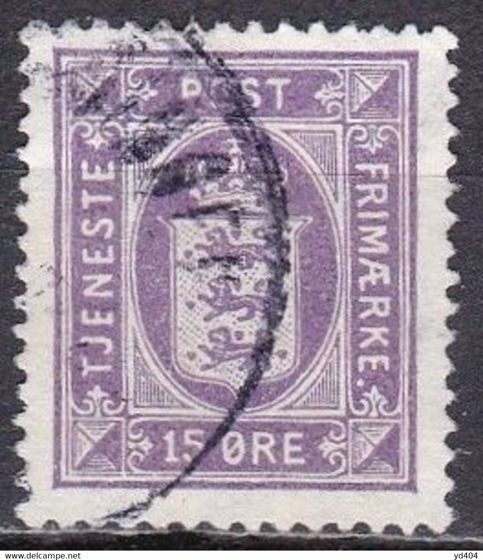 DK312 – DENMARK – 1919 – SMALL STATE TYPE – SG # 0192 USED 45 € - Dienstmarken