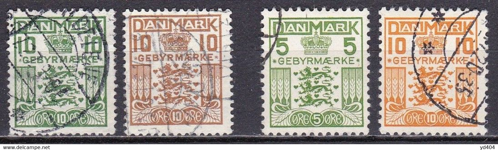 DK324 – DENMARK – 1926-34 – SMALL STATE TYPE – Y&T # 20/1-34/5 USED 4,90 € - Postage Due