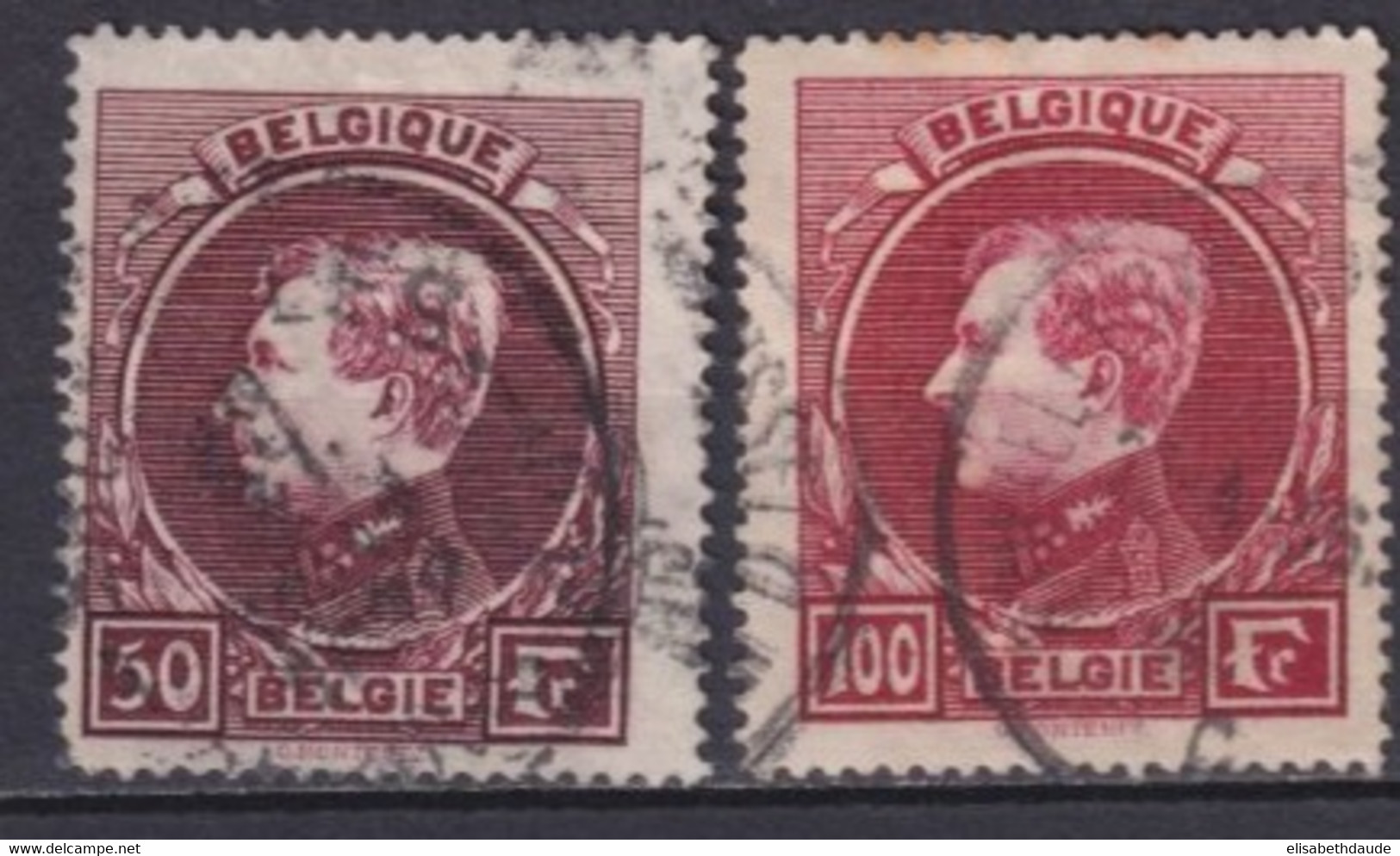 BELGIQUE - 1929 - YVERT N°291A + 292 OBLITERES - COTE = 72.5 EUR. - 1929-1941 Gran Montenez