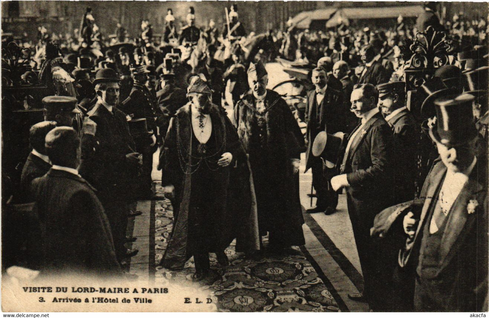 CPA PARIS 4e Visite Du Lord Maire. Arrivée A L'Hotel De Ville (464249) - Recepties