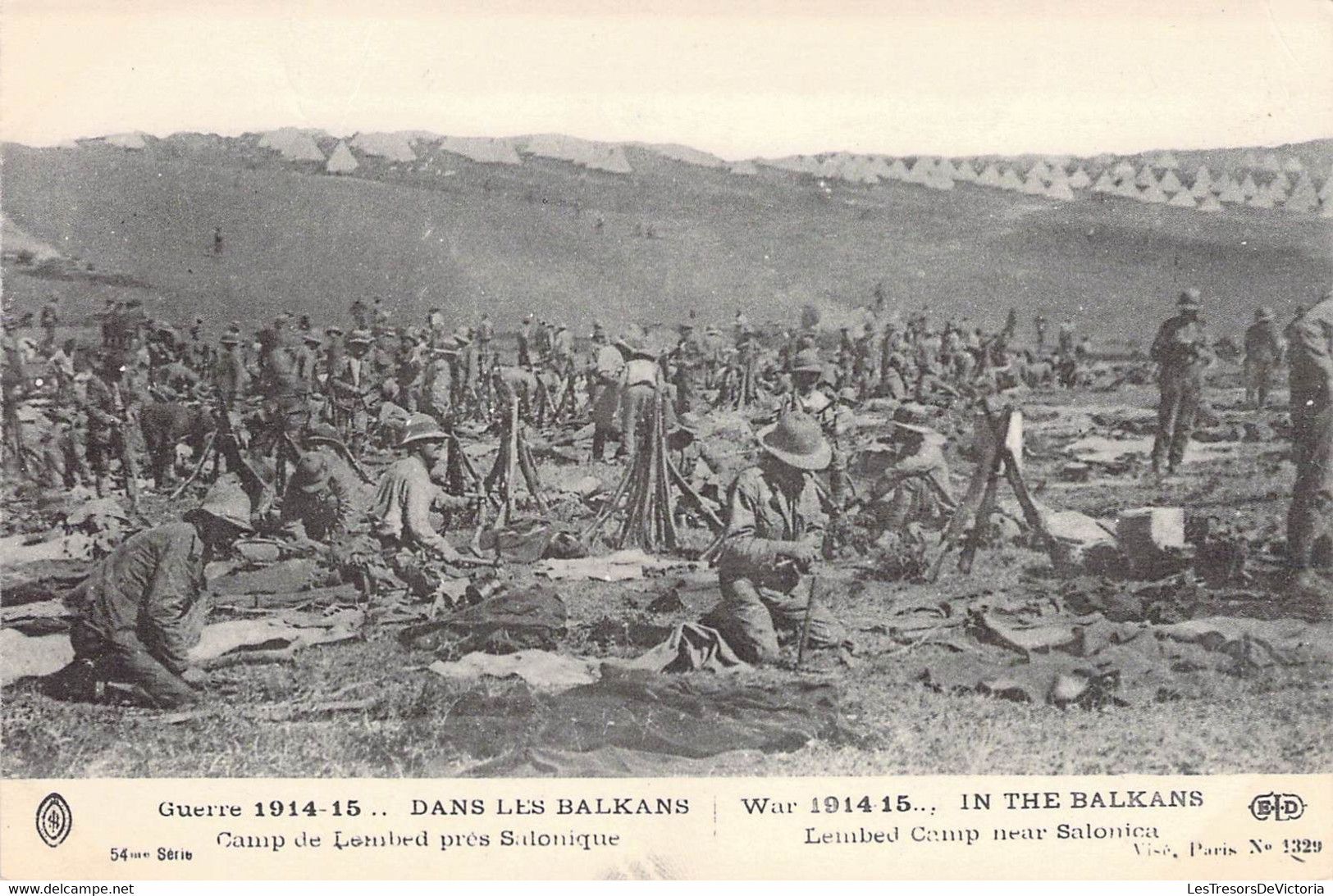CPA Guerre 1914 15 - Dans Les Balkans - Camp De Lembed Prés De Salonique - 54e Série - E. Le Deley Edition - Manovre