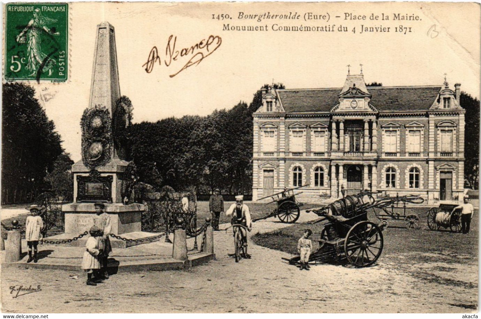 CPA BOURGTHEROULDE - Place De La Mairie (478113) - Bourgtheroulde