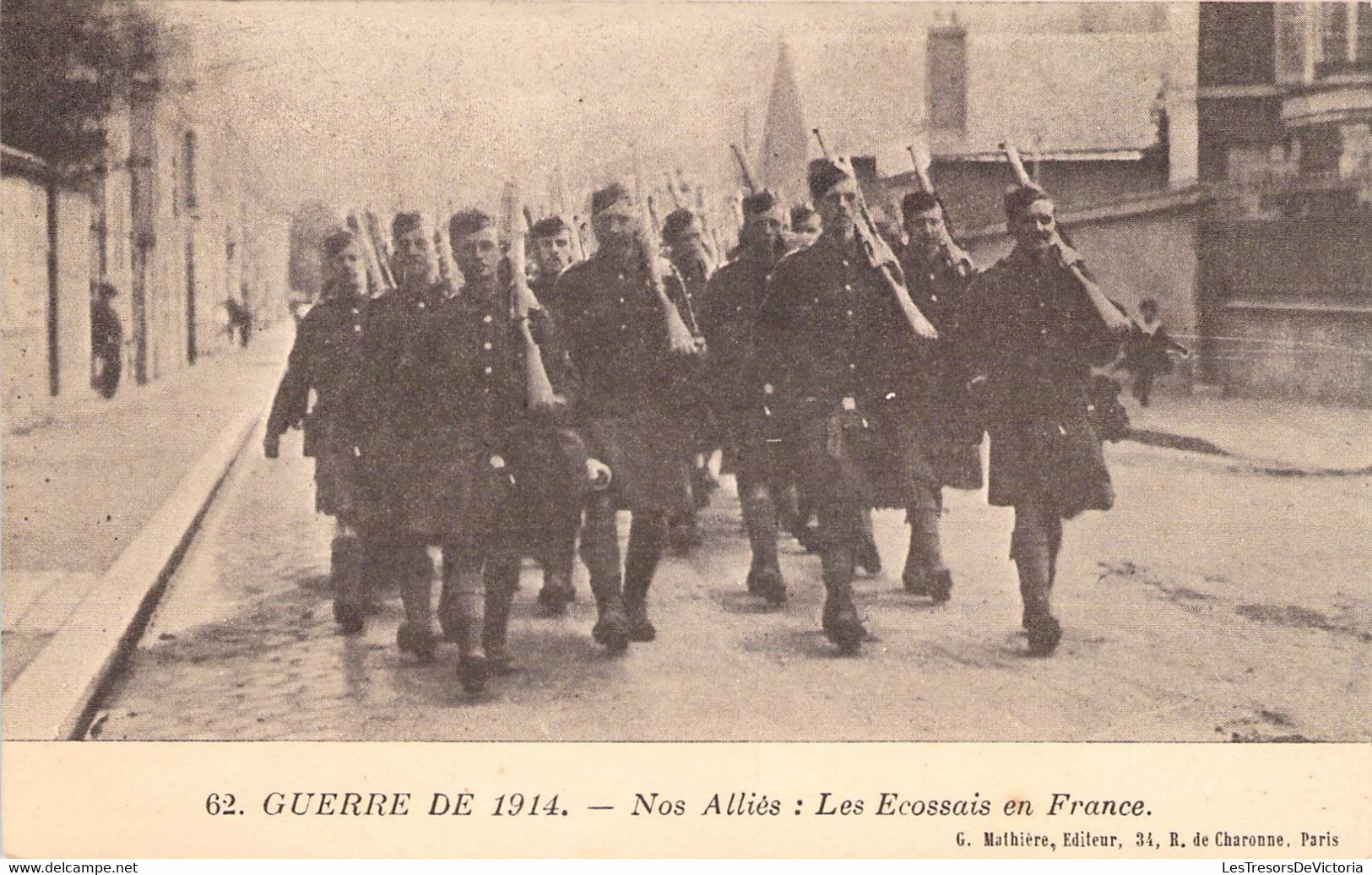 CPA Guerre 1914 18 - Guerre De 1914 - Nos Alliés - Les Ecossais En France - G. Malbière Editeur - Animée - War 1914-18