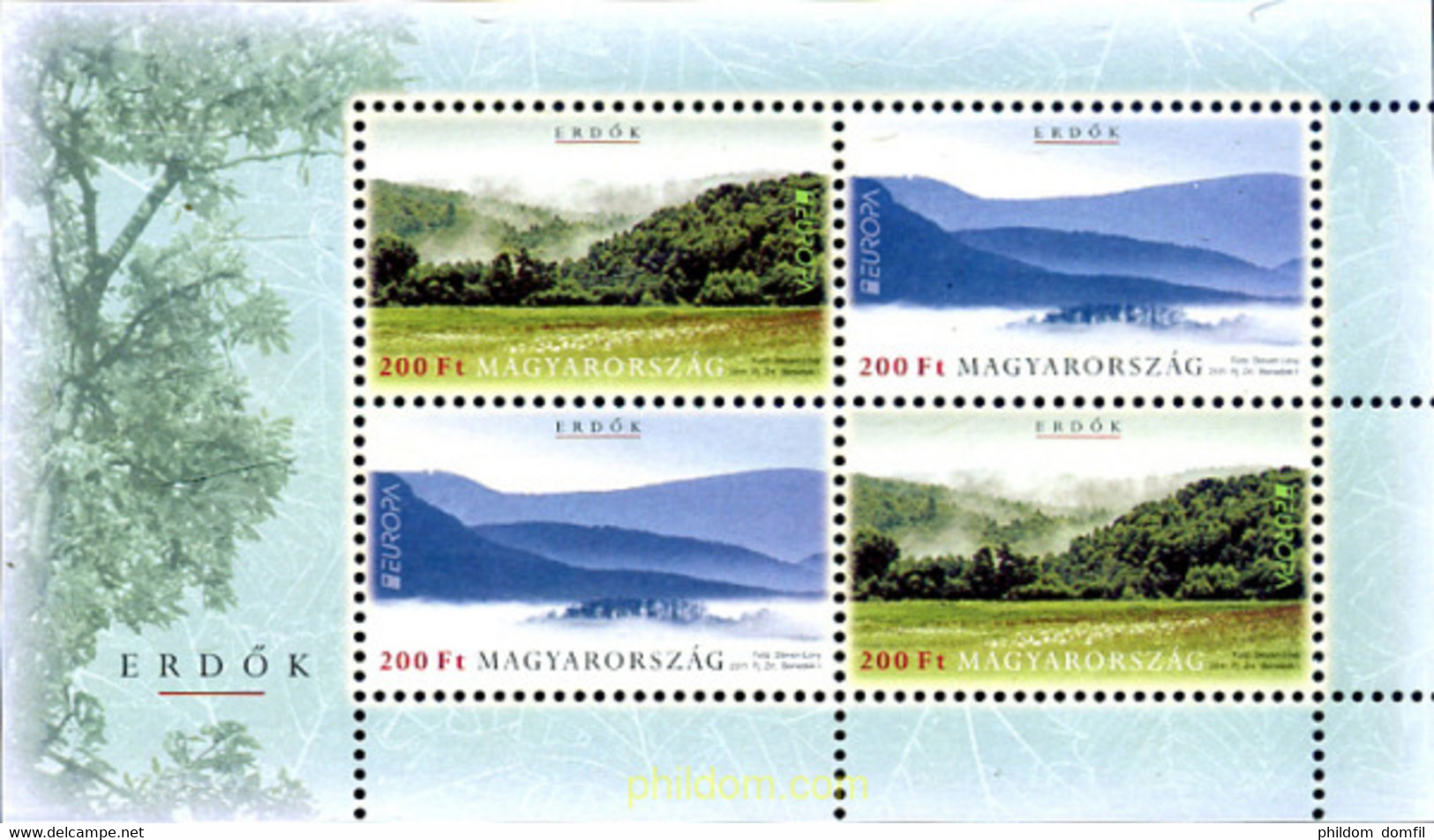 265066 MNH HUNGRIA 2011 EUROPA CEPT 2011 - AÑO INTERNACIONAL DE LOS BOSQUES - Gebruikt