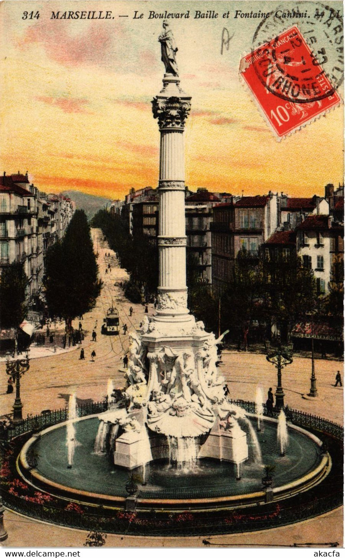 CPA MARSEILLE Le Boulevard Baille Et Fontaine Cantini (403254) - Timone, Baille, Pont De Vivaux