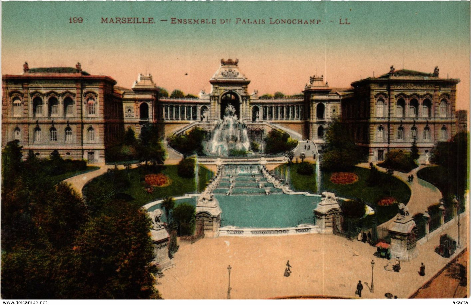 CPA MARSEILLE Ensemble Du Palais De Longchamp (404672) - Cinq Avenues, Chave, Blancarde, Chutes Lavies