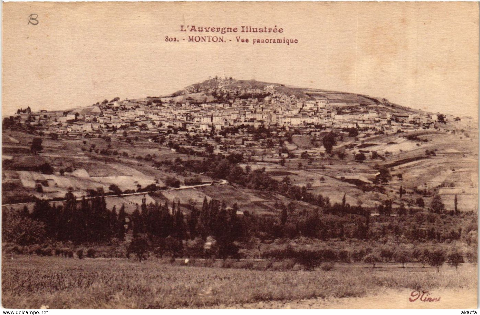 CPA L'Auvergne Illustrée MONTON Vue Panoramique (409677) - Veyre Monton