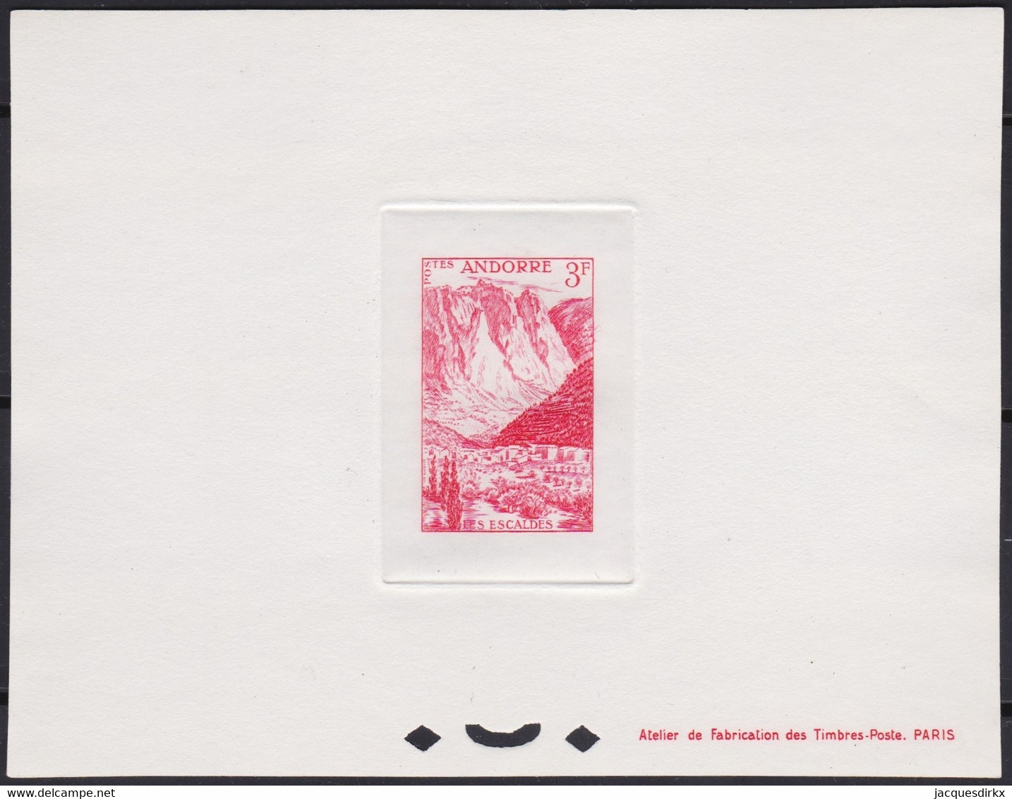 Andorre   .   Y&T   .   140    .    Epreuve De Luxe       .    **   .    Neuf SANS Charniere    .     MNH - Nuevos