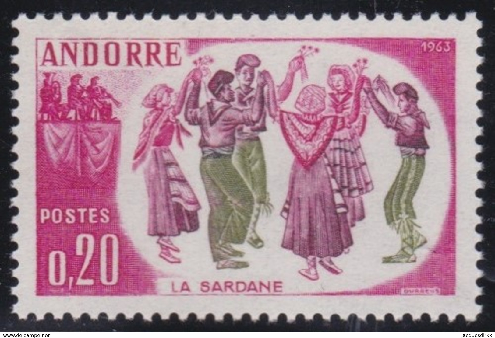 Andorre   .   Y&T   .     166      .    **   .    Neuf SANS Charniere    .     MNH - Neufs