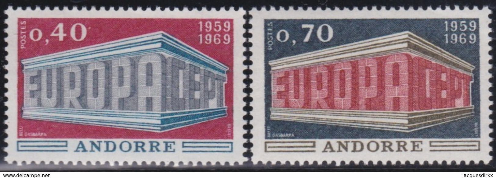 Andorre   .   Y&T   .     194/195      .    **   .    Neuf SANS Charniere    .     MNH - Unused Stamps