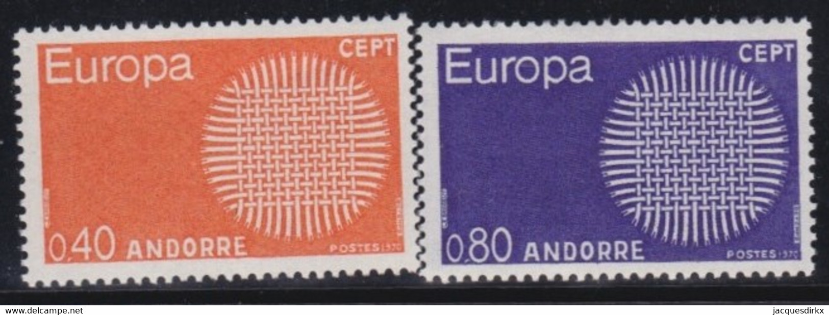 Andorre   .   Y&T   .     202/203      .    **   .    Neuf SANS Charniere    .     MNH - Nuevos