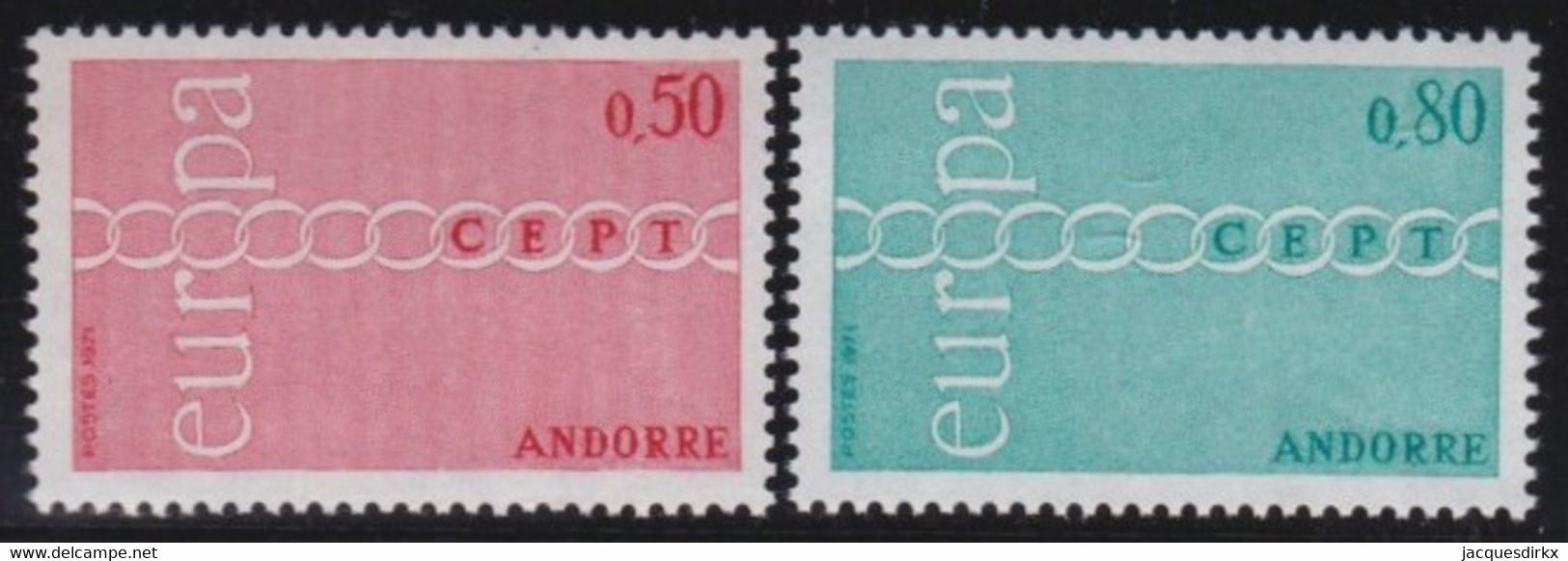 Andorre   .   Y&T   .   212/213    .    **   .    Neuf SANS Charniere    .     MNH - Ungebraucht