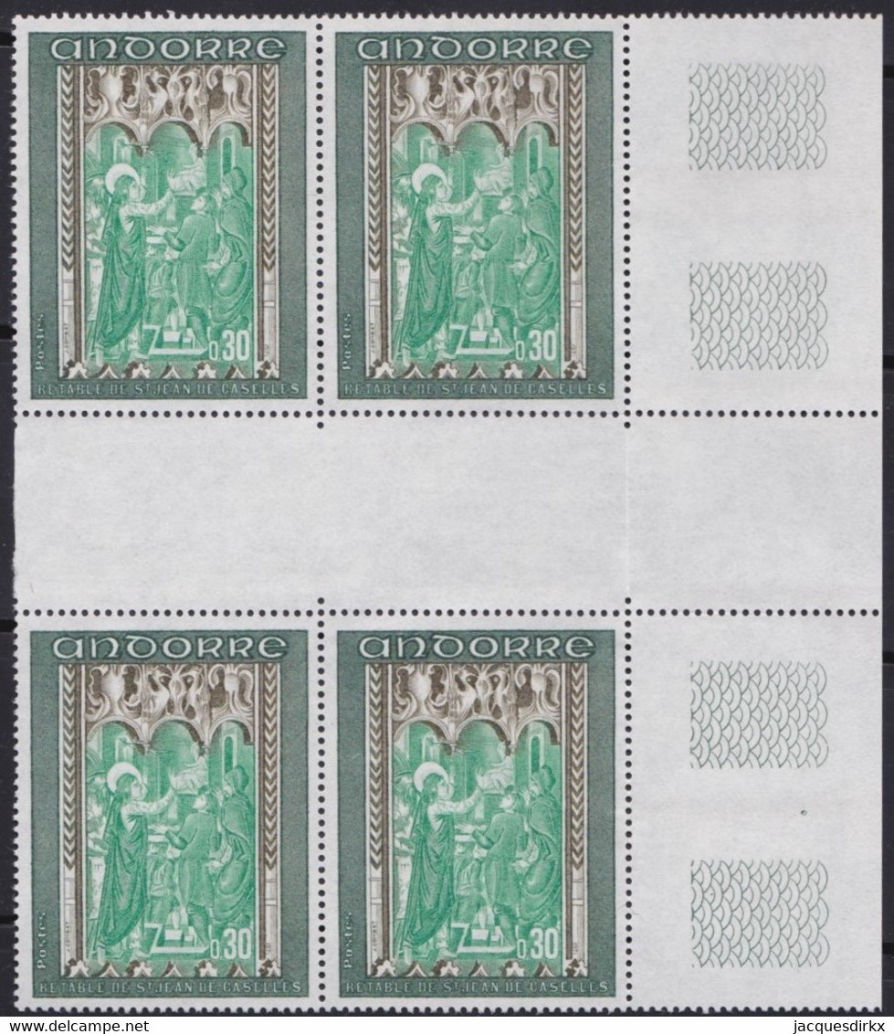 Andorre   .   Y&T   .   214/216   .    Blocs De 4  (3 Scans)   .    **   .    Neuf SANS Charniere    .     MNH - Neufs