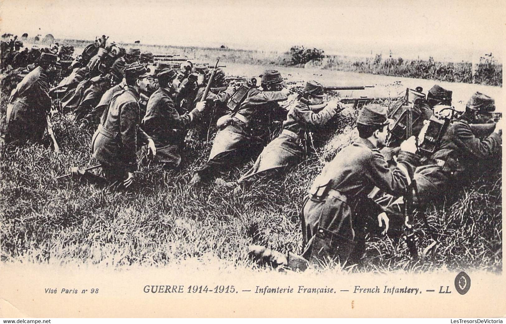 CPA Militaire - Guerre 1914 1915 - Infanterie Française - Lévy Fils Et Cie Edition - Animée - Armes - Uniforme - War 1914-18