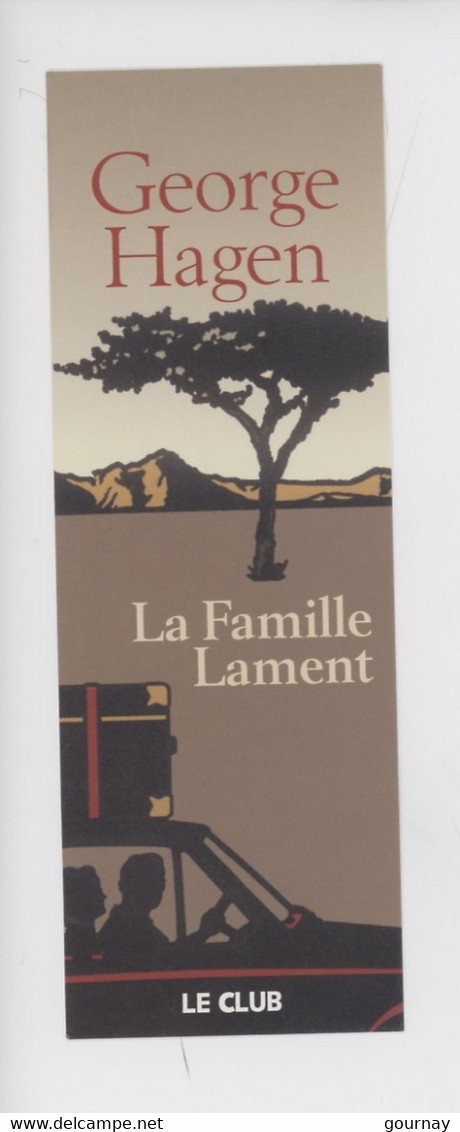 Marquepages : George Hagen "La Famille Lament" Le Club - Bookmarks