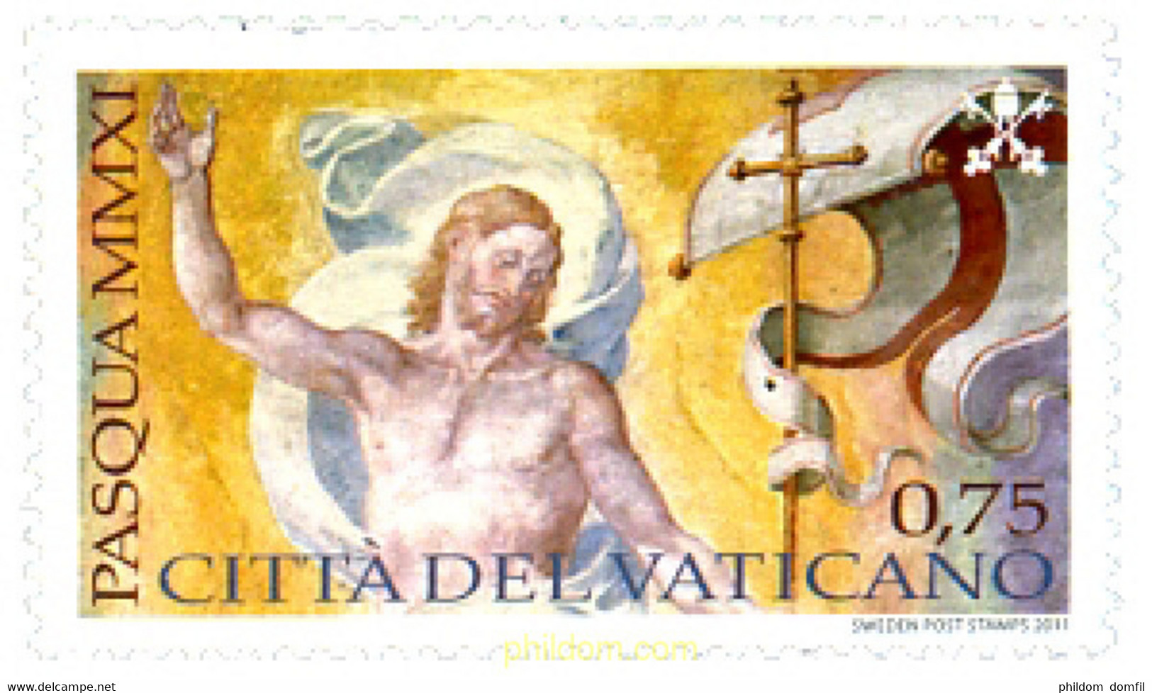 261826 MNH VATICANO 2011 PASCUA - Usati