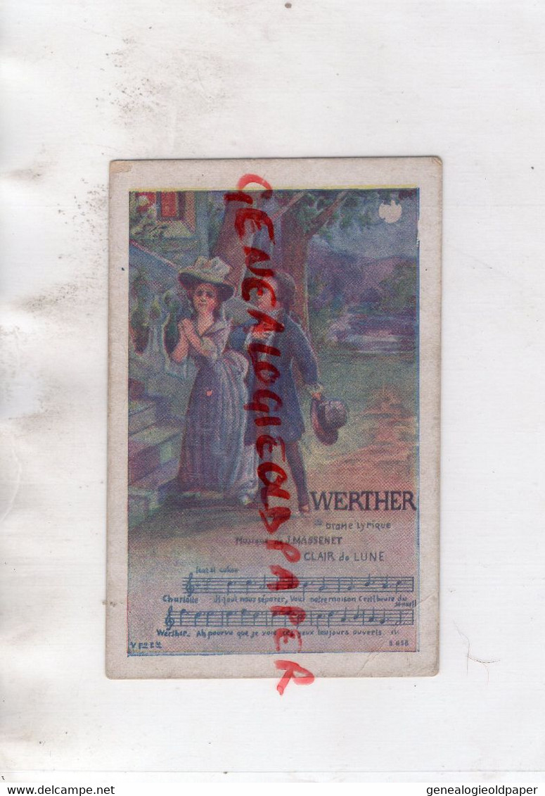 87-LIMOGES- CHROMO OPERA WERTHER MASSENET-MAGASIN AU PRINTEMPS PAUL FAYETTE FILS-20 PLACE DSE BANCS - Andere & Zonder Classificatie