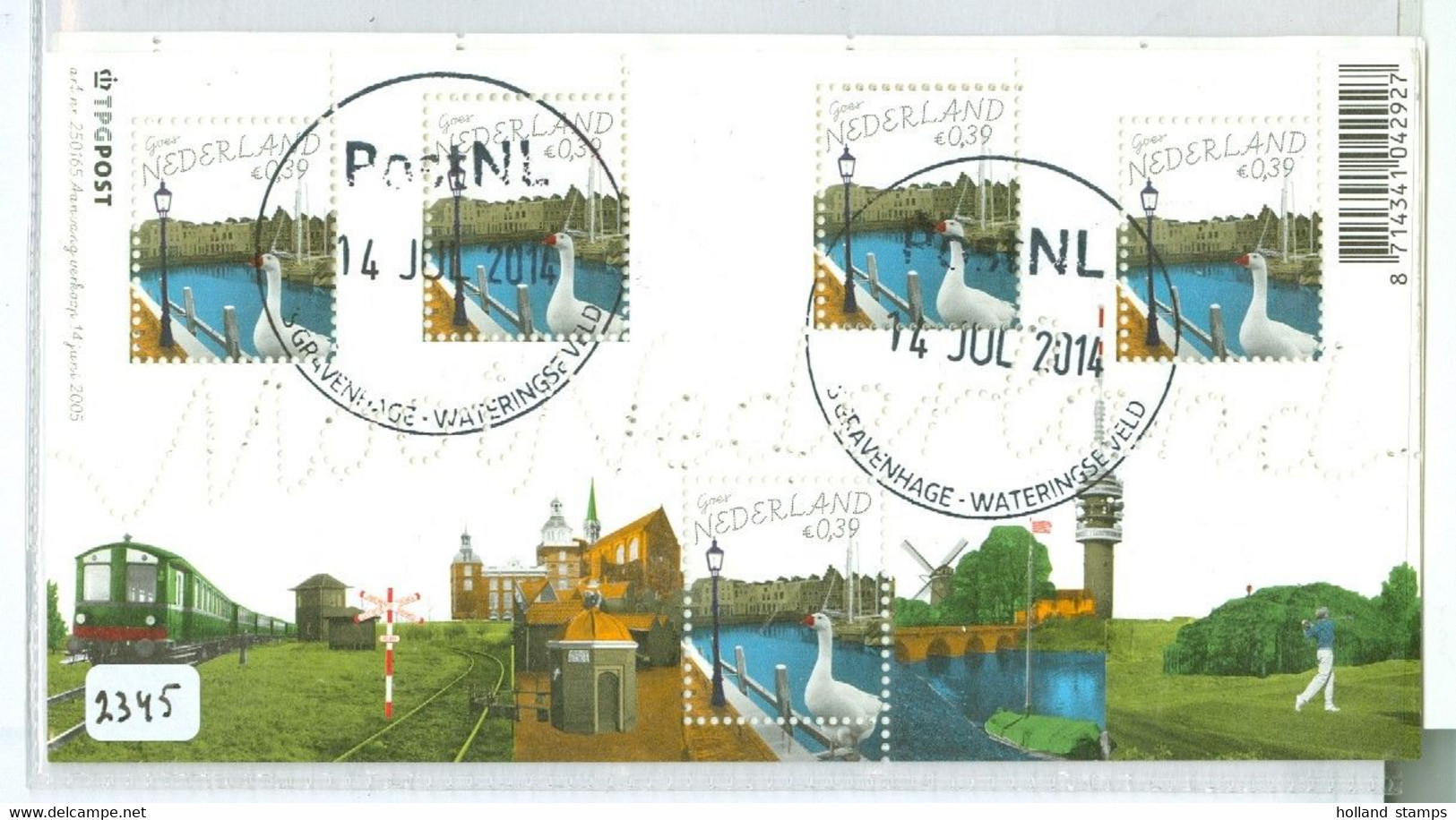 NEDERLAND * 2005 * MOOI NEDERLAND * NVPH  2345 * BLOK * POSTFRIS GESTEMPELD * GOES * Cat.w. Euro 6,50 - Otros & Sin Clasificación