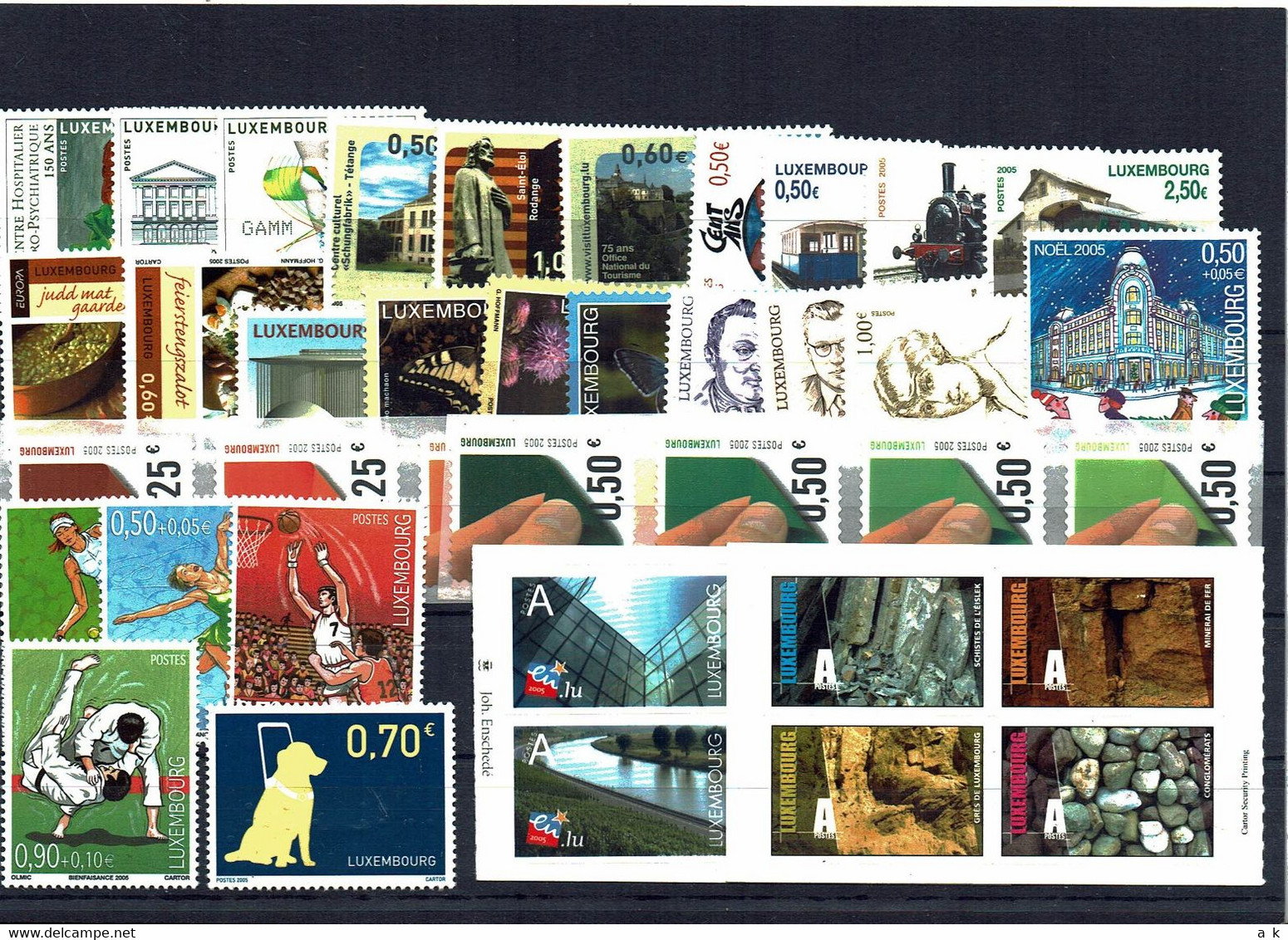 Luxemburg 2005 Kompletter Jahrgang Postfrisch - Años Completos