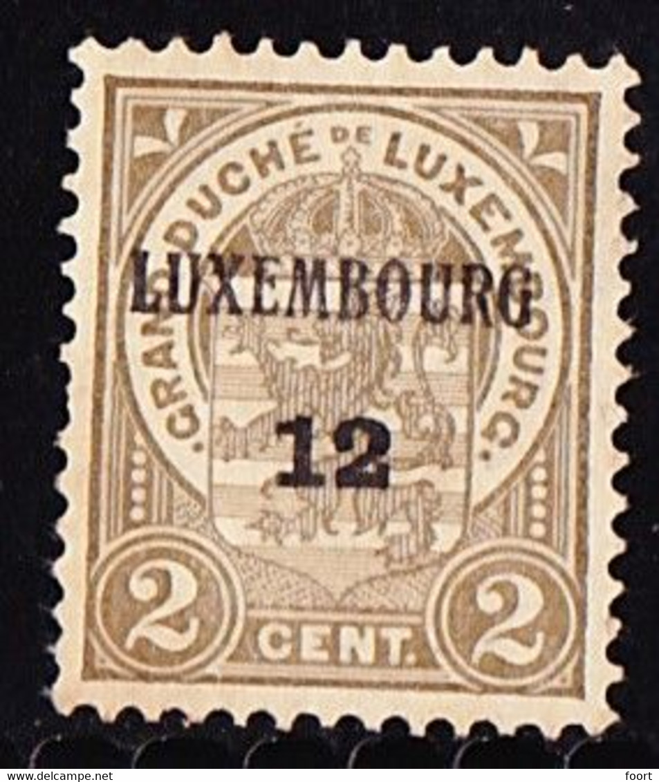 Luxembourg 1912  Prifix Nr. 80 - Préoblitérés