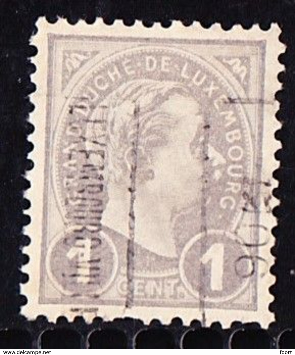 Luxembourg 1906  Prifix Nr. 27B Misvormde 9 - Precancels