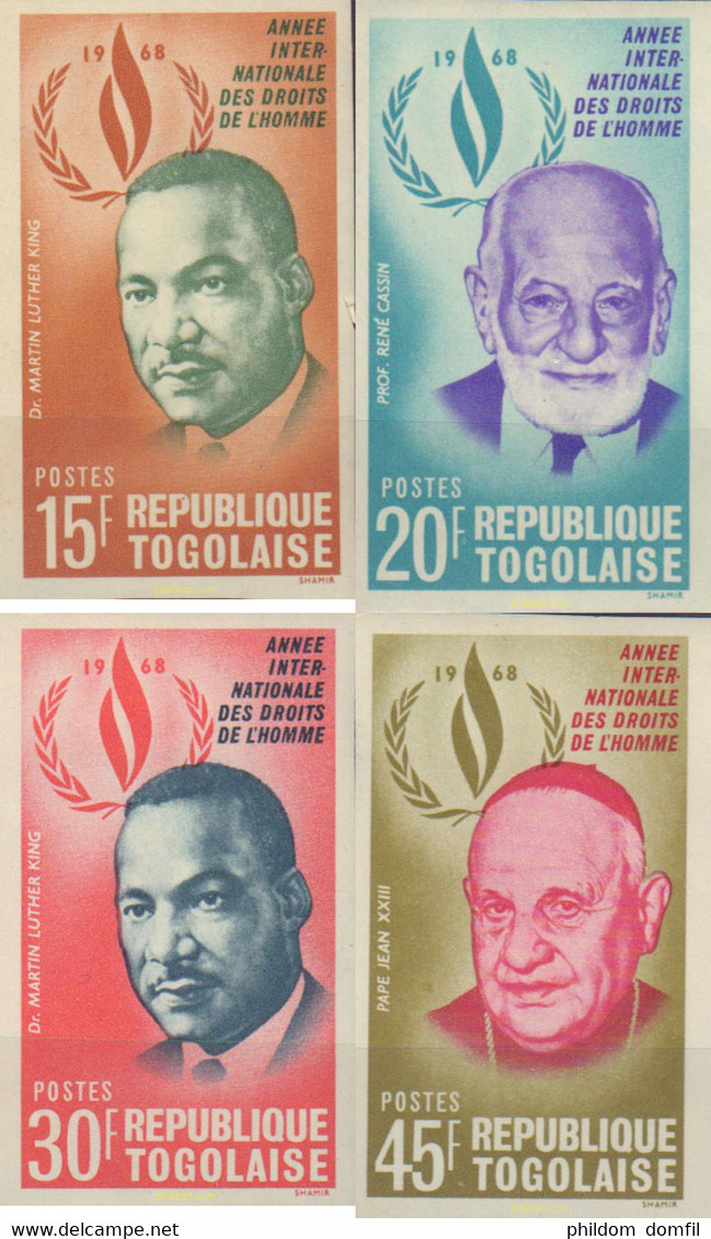 579516 MNH TOGO 1969 PERSONAJES - Martin Luther King