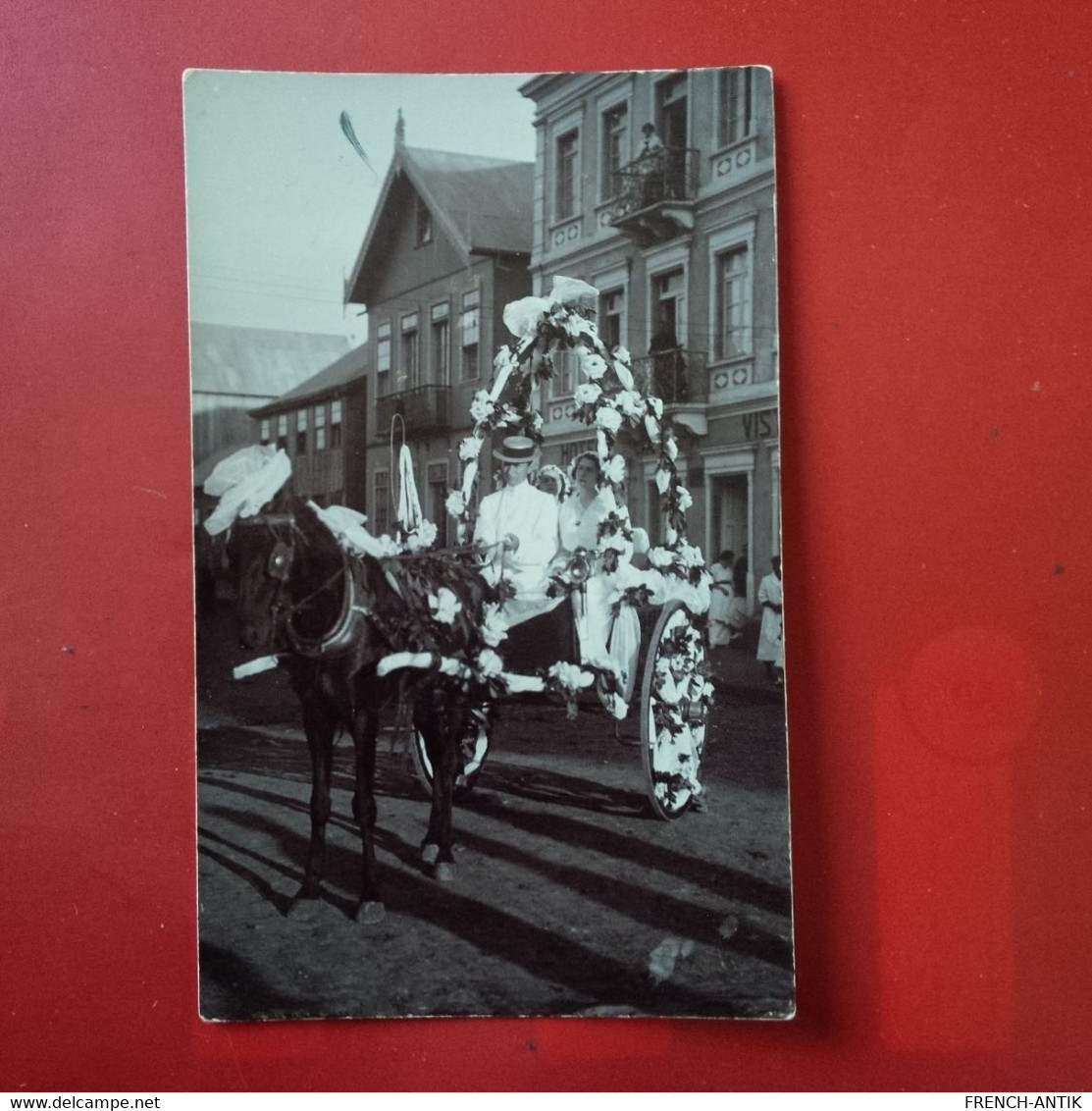 CARTE PHOTO CAXIAS ATTELAGE 1915 MARIAGE ? - Other & Unclassified
