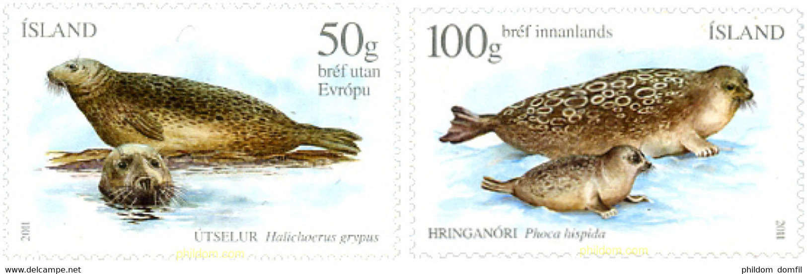 259303 MNH ISLANDIA 2011 MAMIFEROS MARINOS - Verzamelingen & Reeksen