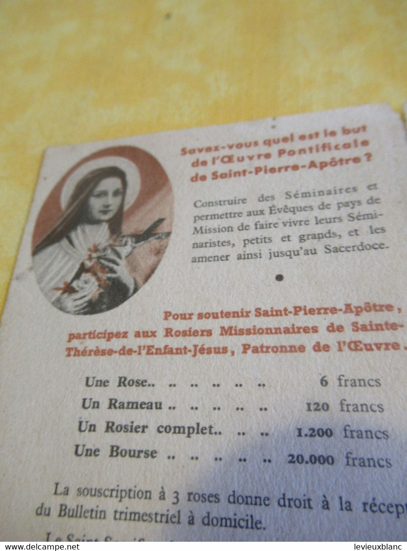 Petit Calendrier De Poche/ L'Œuvre De Saint Pierre Apôtre/ Pour Le Clergé Indigène En Pays De Missions/1939       CAL502 - Kleinformat : 1921-40