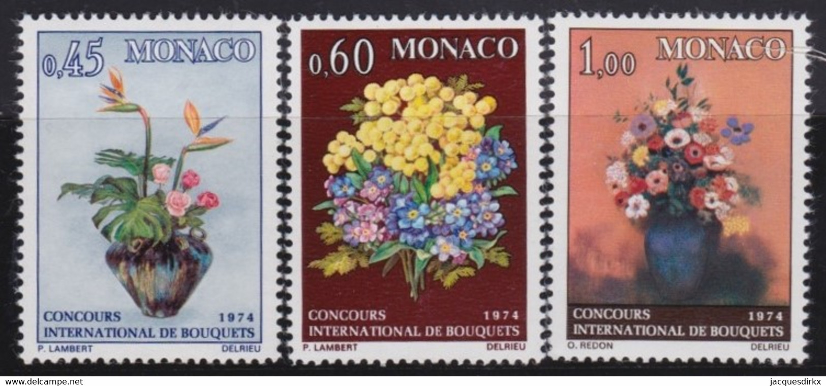 Monaco    .    Y&T   .   948/950    .      **    .     Neuf Avec Gomme D'origine Et SANS Charnière - Unused Stamps