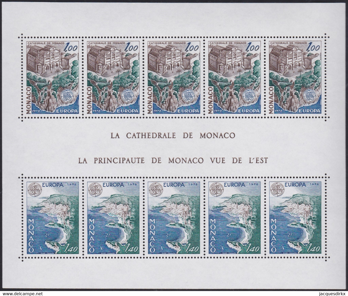 Monaco .  Y&T .   Bloc  14         .   **  .     Neuf Avec Gomme D'origine Et SANS Charnière - Blocks & Sheetlets